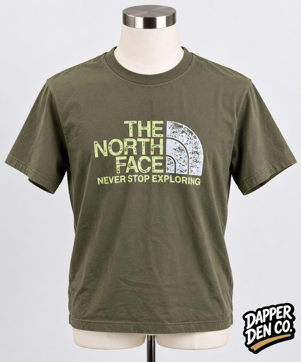 The North Face Men’s Green Logo Graphic Print Crew Neck Short Sleeve T-Shirt M