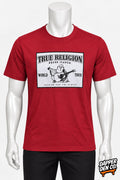 True Religion Men’s Red Logo Graphic Print Crew Neck Short Sleeve T-Shirt XL