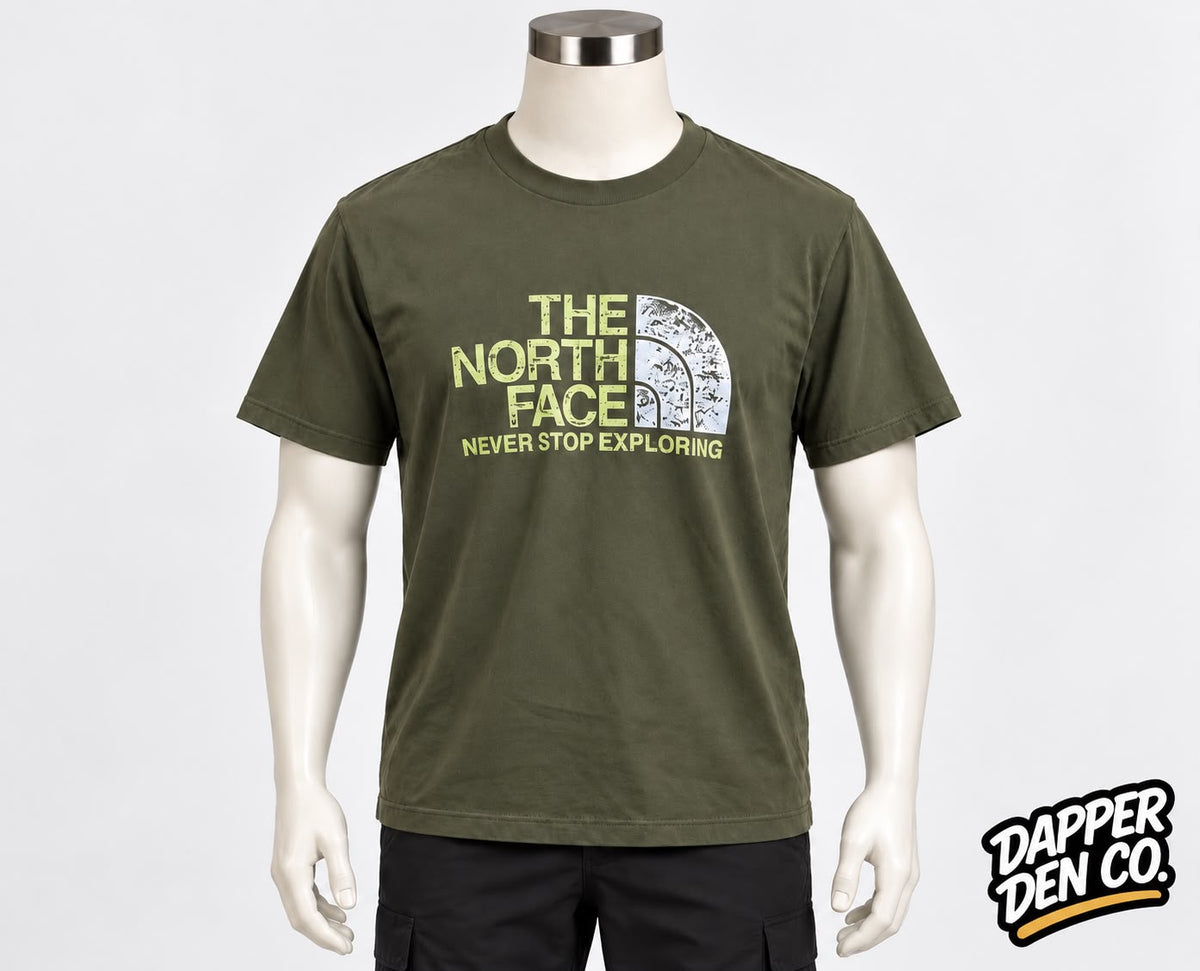 The North Face Men’s Green Logo Graphic Print Crew Neck Short Sleeve T-Shirt M