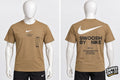 Nike Men’s Beige Logo Graphic Print Crew Neck Short Sleeve T-Shirt XS