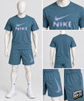 Nike Dri-FIT Men's 2pc T-Shirt & Shorts Set Pockets Drawstring Blue M