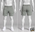 Montirex Men's Green Athletic Shorts S Elastic Waist 5in Leg Gym & Training