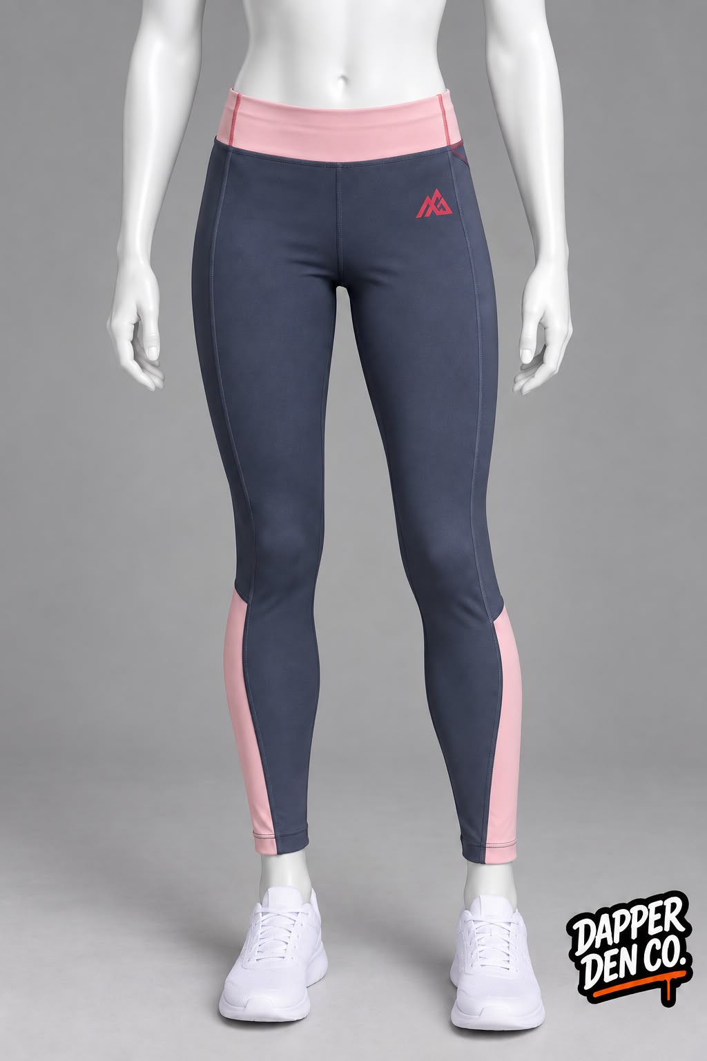 Montirex MTX Run Colourblock High Rise Ankle Leggings Pockets XS Blue/Pink