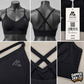 Montirex Challenge Accepted Women’s Seamless Sports Bra Medium Support Black XS