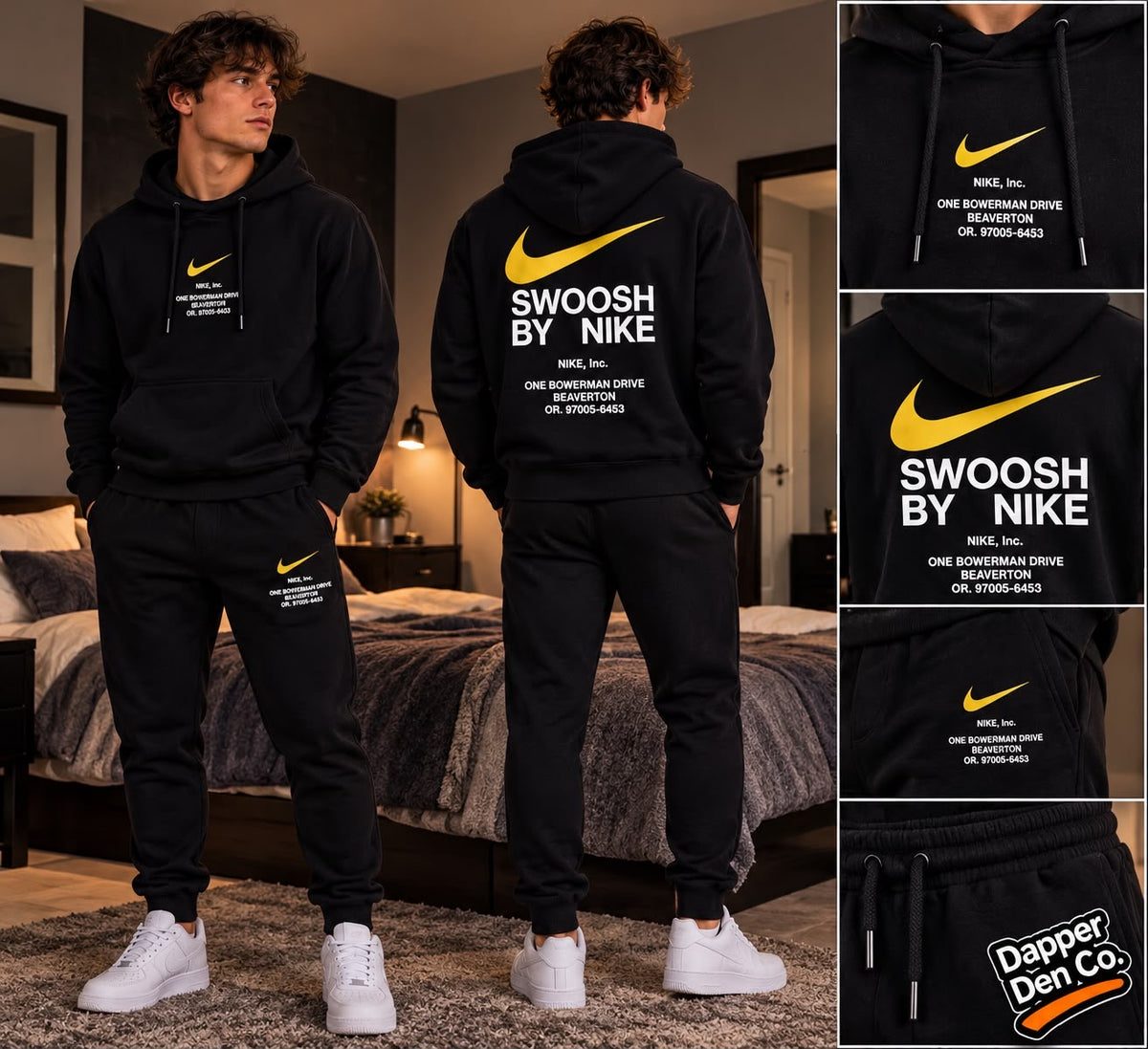 Nike swoosh tracksuit size S